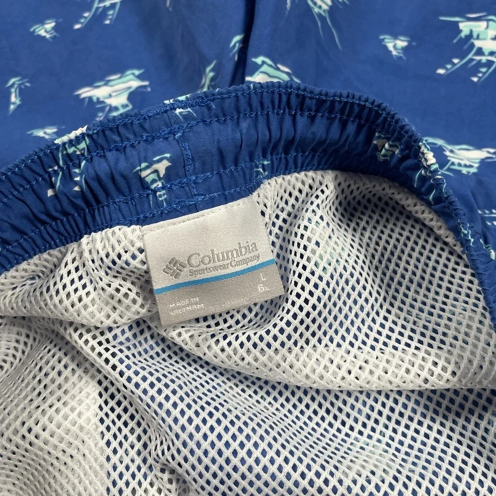 NWT Columbia PFG Men's‎ Large Blue Sailboat Nylon 6